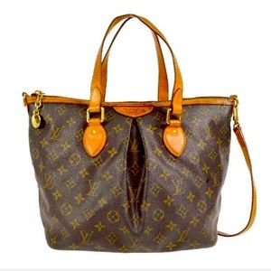 Auth Louis Vuitton Monogram Palermo PM 2Way Hand Bag/Shoulder Bag